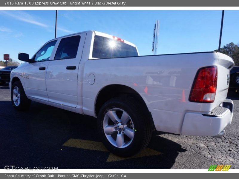 Bright White / Black/Diesel Gray 2015 Ram 1500 Express Crew Cab