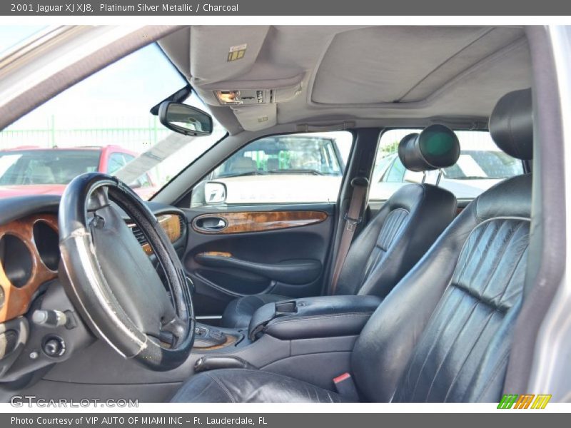 Platinum Silver Metallic / Charcoal 2001 Jaguar XJ XJ8
