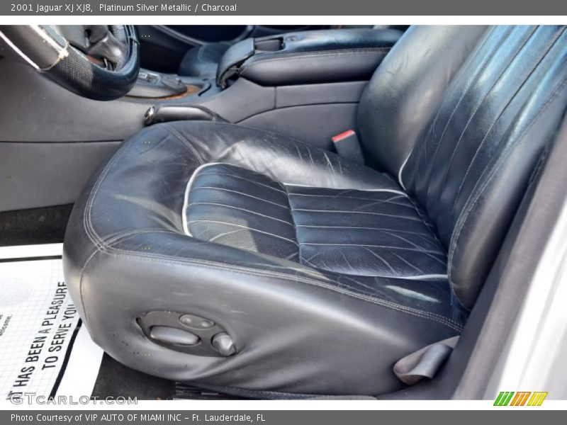 Platinum Silver Metallic / Charcoal 2001 Jaguar XJ XJ8