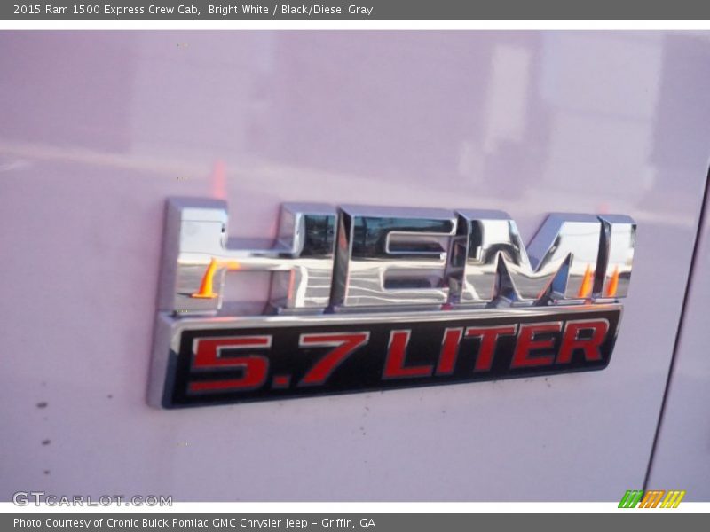 Bright White / Black/Diesel Gray 2015 Ram 1500 Express Crew Cab
