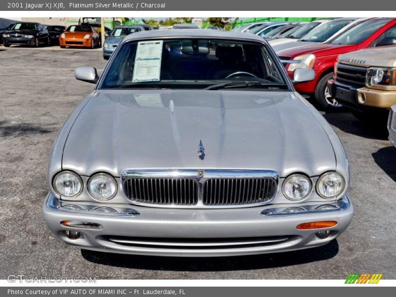 Platinum Silver Metallic / Charcoal 2001 Jaguar XJ XJ8