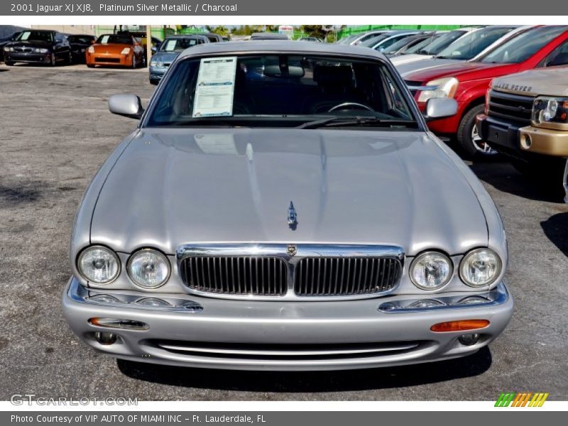 Platinum Silver Metallic / Charcoal 2001 Jaguar XJ XJ8