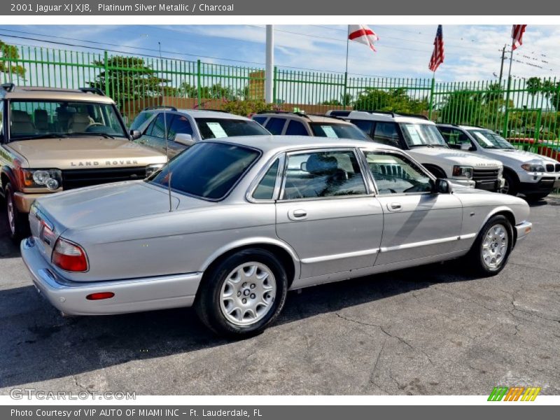Platinum Silver Metallic / Charcoal 2001 Jaguar XJ XJ8