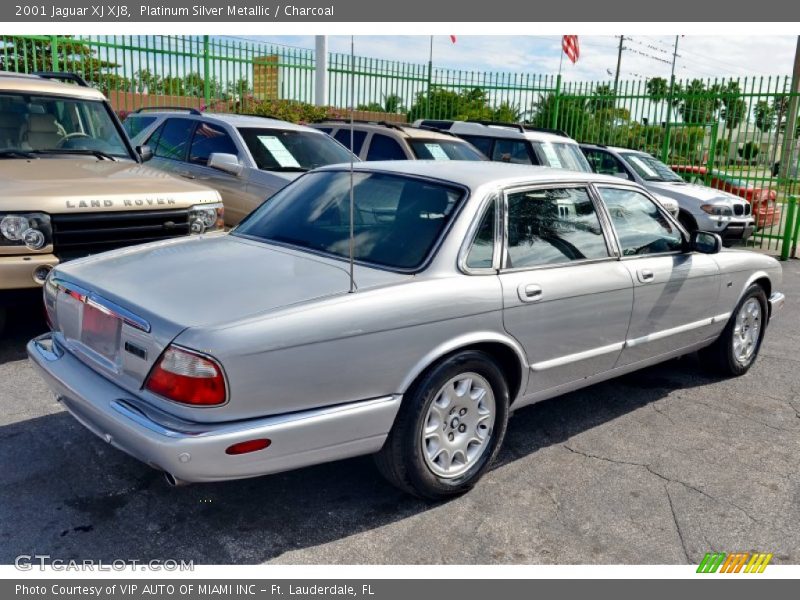 Platinum Silver Metallic / Charcoal 2001 Jaguar XJ XJ8