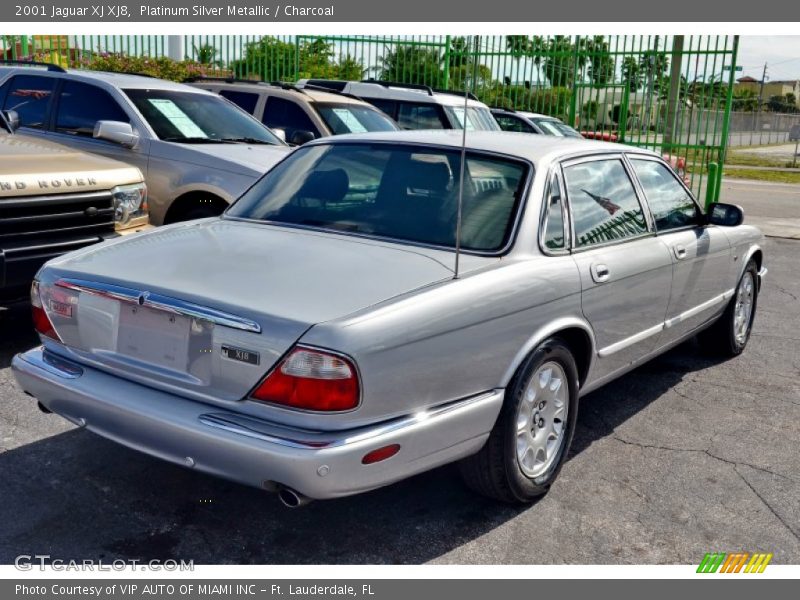 Platinum Silver Metallic / Charcoal 2001 Jaguar XJ XJ8