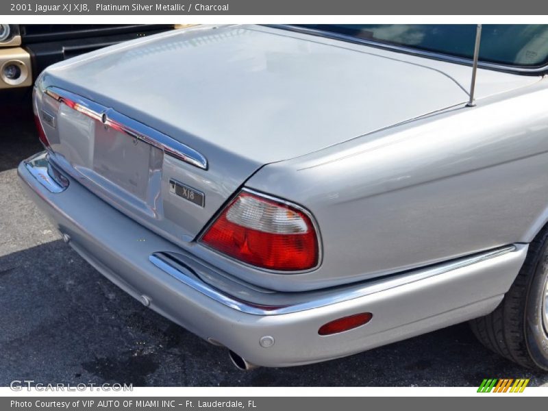 Platinum Silver Metallic / Charcoal 2001 Jaguar XJ XJ8