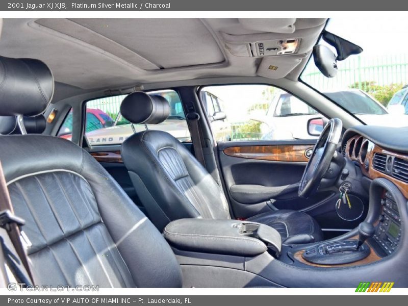 Platinum Silver Metallic / Charcoal 2001 Jaguar XJ XJ8