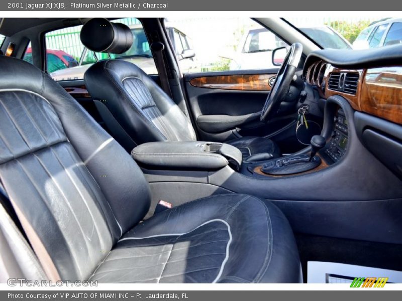 Platinum Silver Metallic / Charcoal 2001 Jaguar XJ XJ8