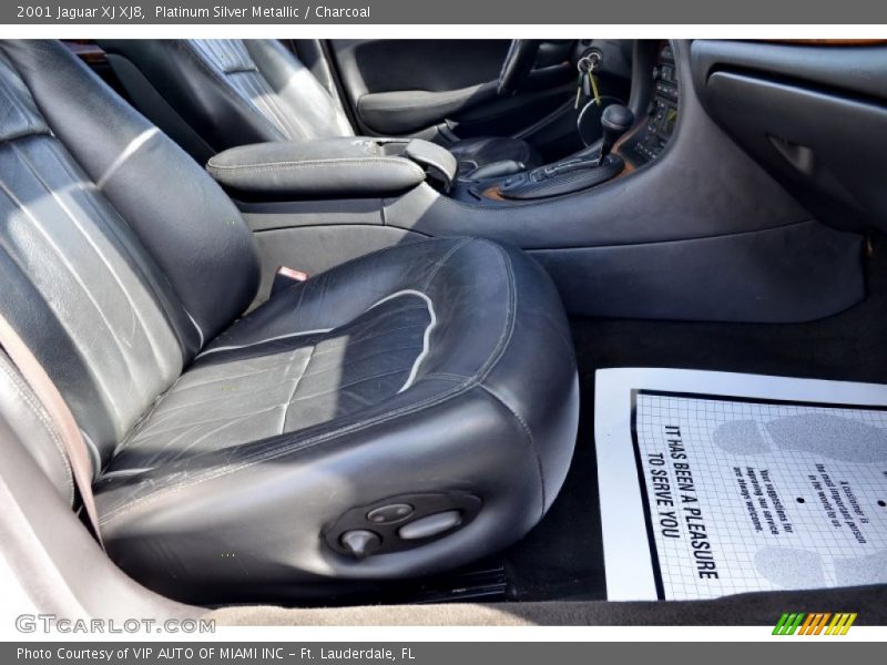 Platinum Silver Metallic / Charcoal 2001 Jaguar XJ XJ8