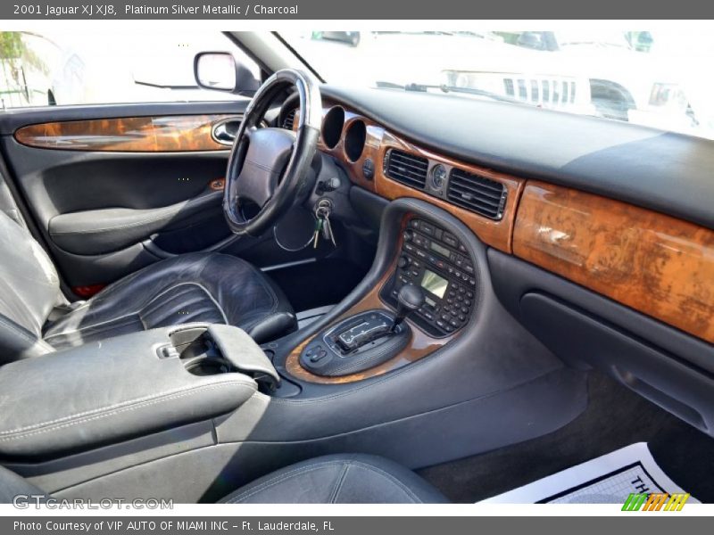Platinum Silver Metallic / Charcoal 2001 Jaguar XJ XJ8