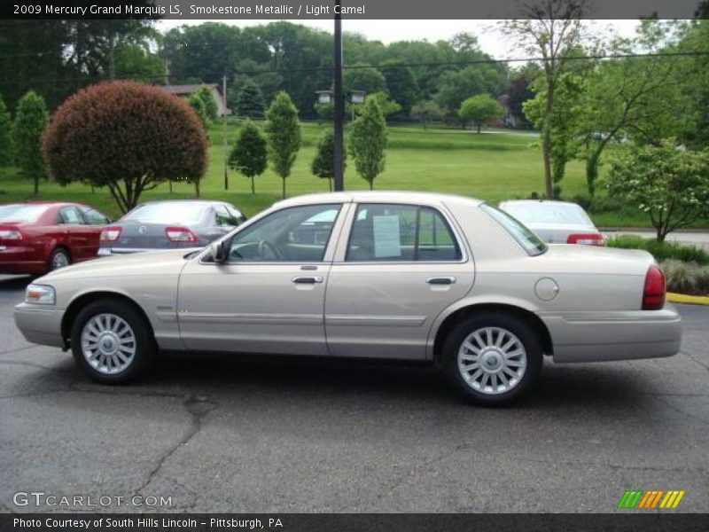 Smokestone Metallic / Light Camel 2009 Mercury Grand Marquis LS