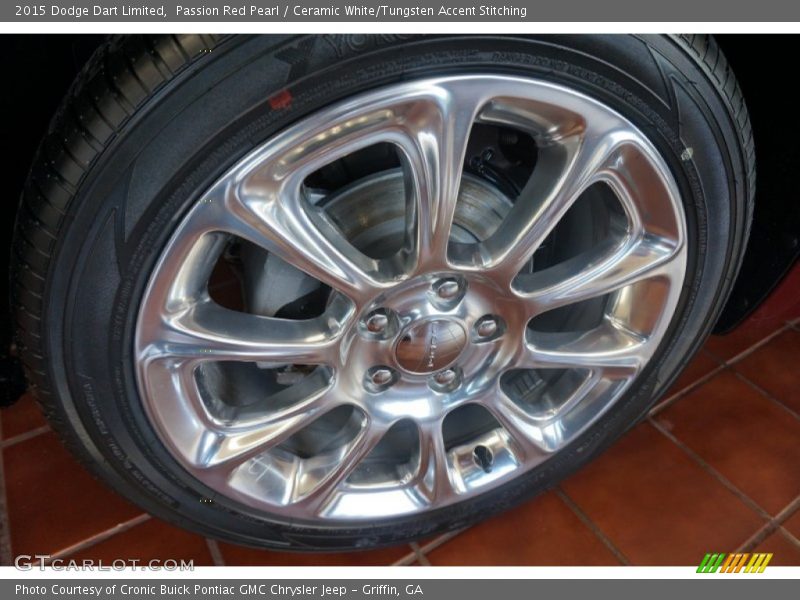 Passion Red Pearl / Ceramic White/Tungsten Accent Stitching 2015 Dodge Dart Limited