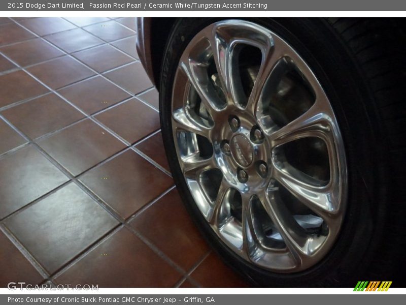 Passion Red Pearl / Ceramic White/Tungsten Accent Stitching 2015 Dodge Dart Limited