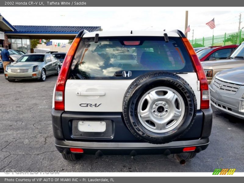 Taffeta White / Saddle 2002 Honda CR-V LX