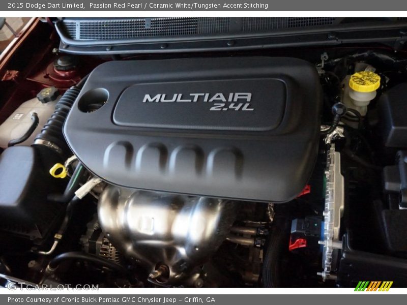 Passion Red Pearl / Ceramic White/Tungsten Accent Stitching 2015 Dodge Dart Limited