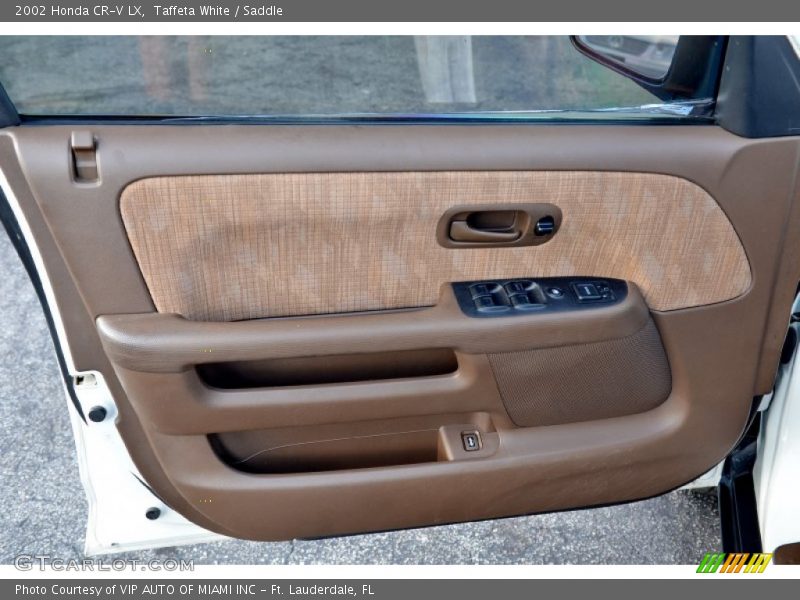 Taffeta White / Saddle 2002 Honda CR-V LX