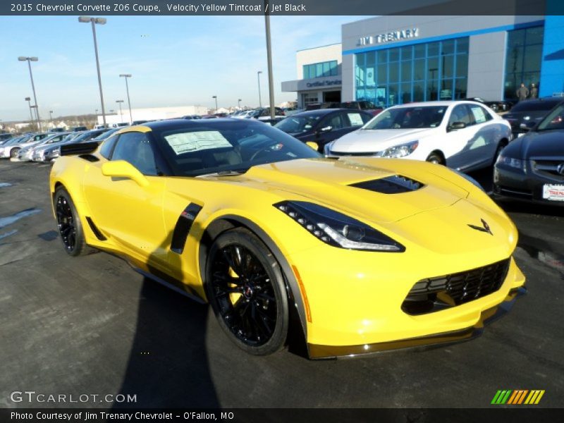 Velocity Yellow Tintcoat / Jet Black 2015 Chevrolet Corvette Z06 Coupe
