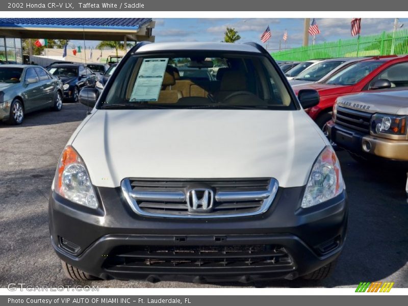Taffeta White / Saddle 2002 Honda CR-V LX