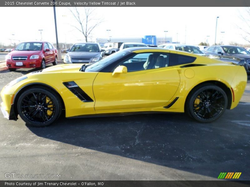 Velocity Yellow Tintcoat / Jet Black 2015 Chevrolet Corvette Z06 Coupe