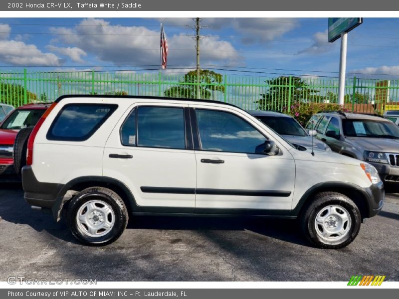 Taffeta White / Saddle 2002 Honda CR-V LX