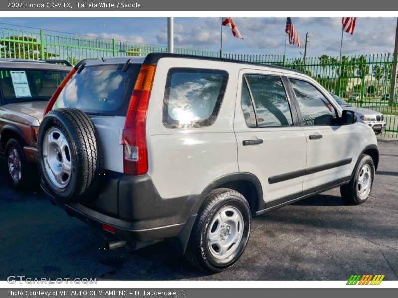 Taffeta White / Saddle 2002 Honda CR-V LX