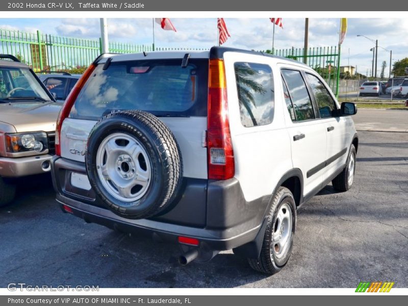 Taffeta White / Saddle 2002 Honda CR-V LX