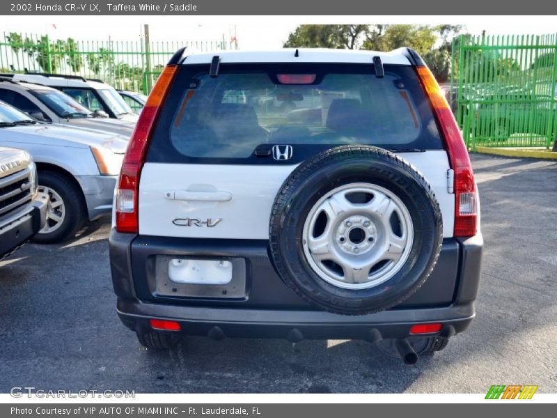 Taffeta White / Saddle 2002 Honda CR-V LX