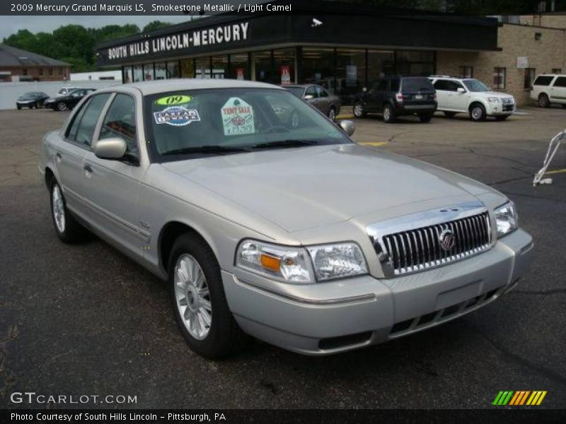 Smokestone Metallic / Light Camel 2009 Mercury Grand Marquis LS
