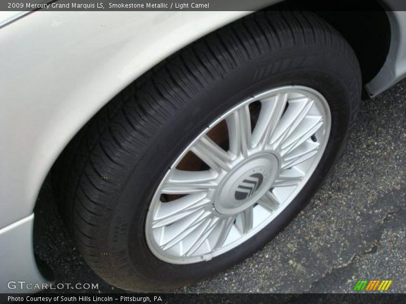 Smokestone Metallic / Light Camel 2009 Mercury Grand Marquis LS