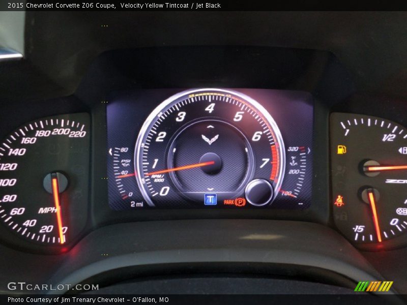 Velocity Yellow Tintcoat / Jet Black 2015 Chevrolet Corvette Z06 Coupe