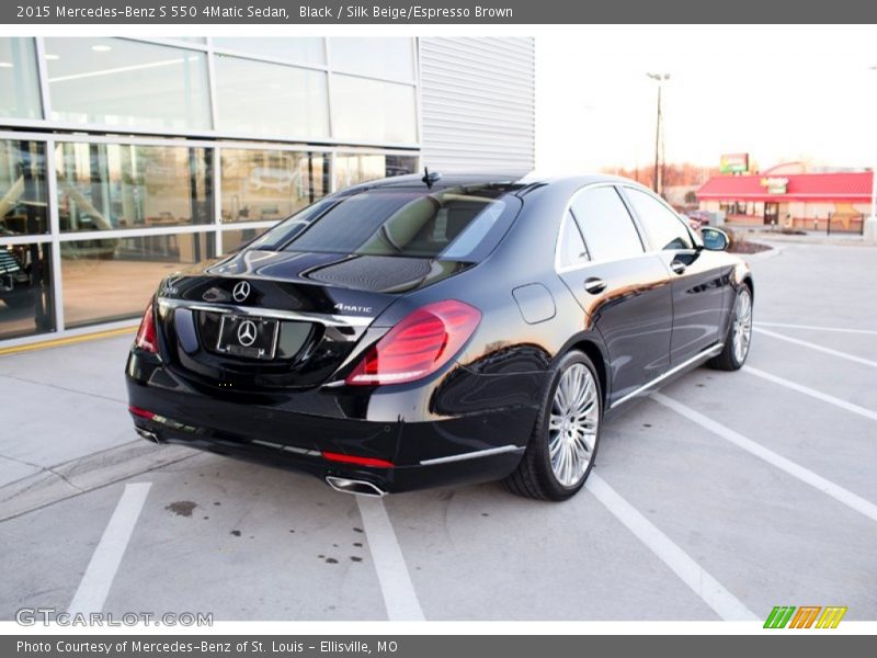 Black / Silk Beige/Espresso Brown 2015 Mercedes-Benz S 550 4Matic Sedan