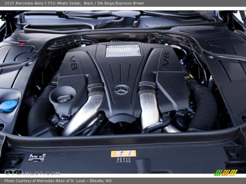 Black / Silk Beige/Espresso Brown 2015 Mercedes-Benz S 550 4Matic Sedan