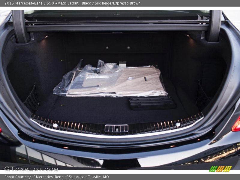 Black / Silk Beige/Espresso Brown 2015 Mercedes-Benz S 550 4Matic Sedan