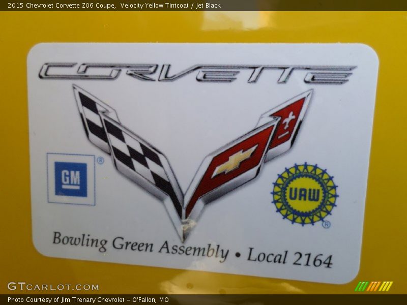 Velocity Yellow Tintcoat / Jet Black 2015 Chevrolet Corvette Z06 Coupe
