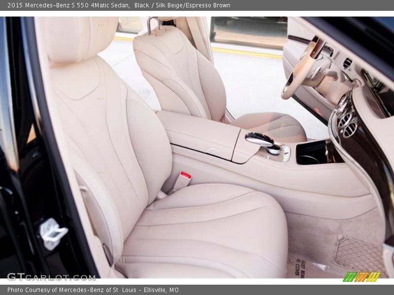 Black / Silk Beige/Espresso Brown 2015 Mercedes-Benz S 550 4Matic Sedan