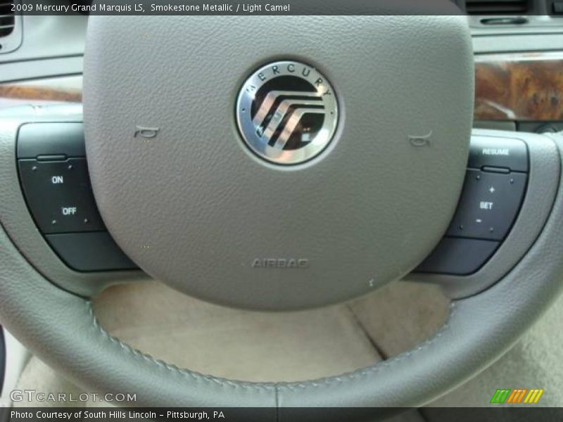 Smokestone Metallic / Light Camel 2009 Mercury Grand Marquis LS