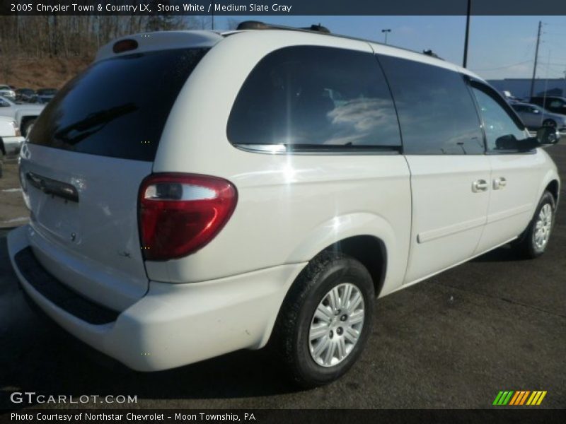 Stone White / Medium Slate Gray 2005 Chrysler Town & Country LX