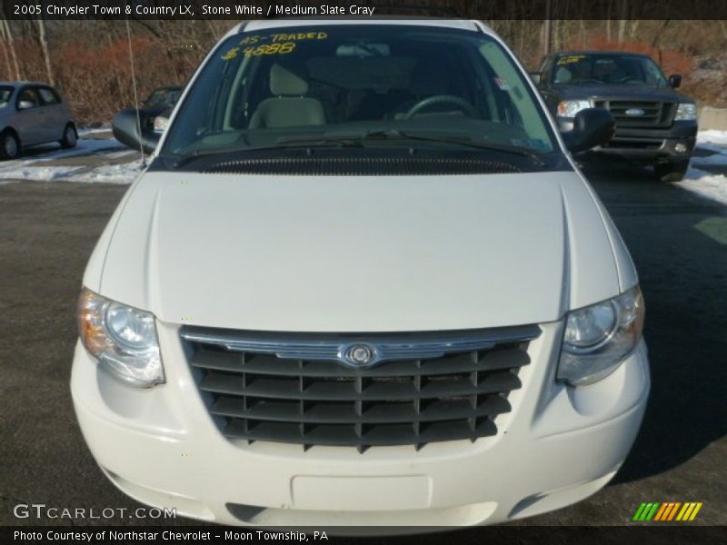 Stone White / Medium Slate Gray 2005 Chrysler Town & Country LX