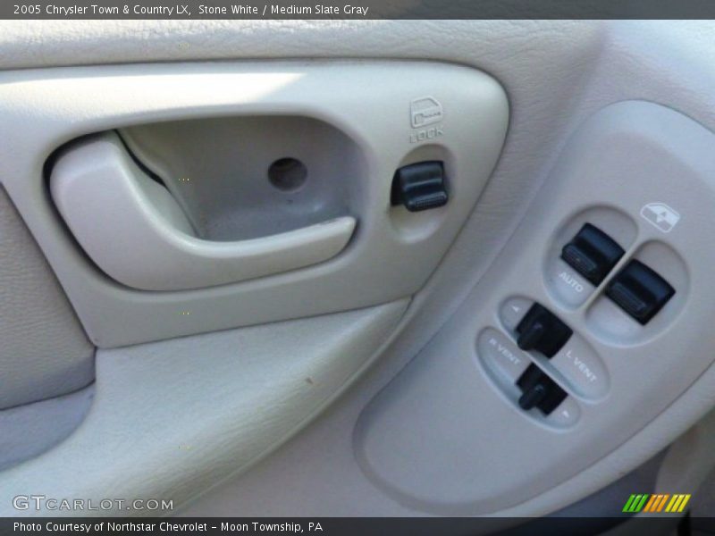 Stone White / Medium Slate Gray 2005 Chrysler Town & Country LX