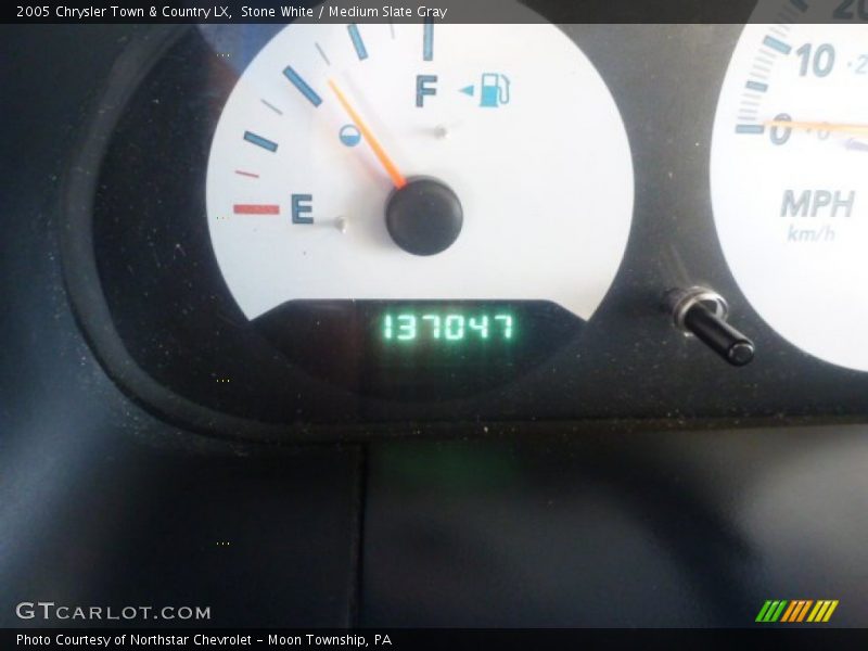 Stone White / Medium Slate Gray 2005 Chrysler Town & Country LX