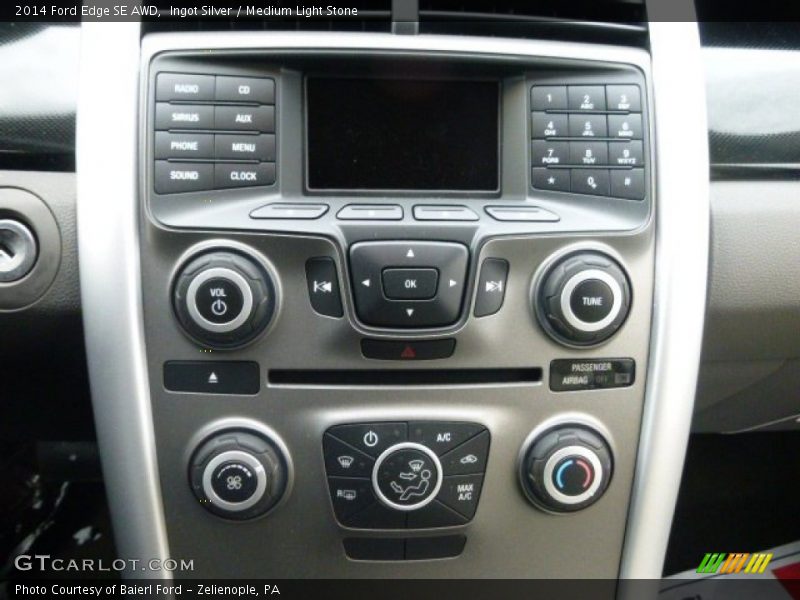 Ingot Silver / Medium Light Stone 2014 Ford Edge SE AWD