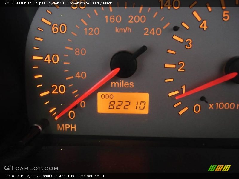 Dover White Pearl / Black 2002 Mitsubishi Eclipse Spyder GT