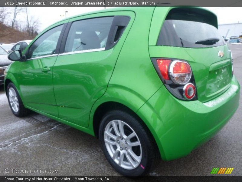 Dragon Green Metallic / Jet Black/Dark Titanium 2015 Chevrolet Sonic LT Hatchback