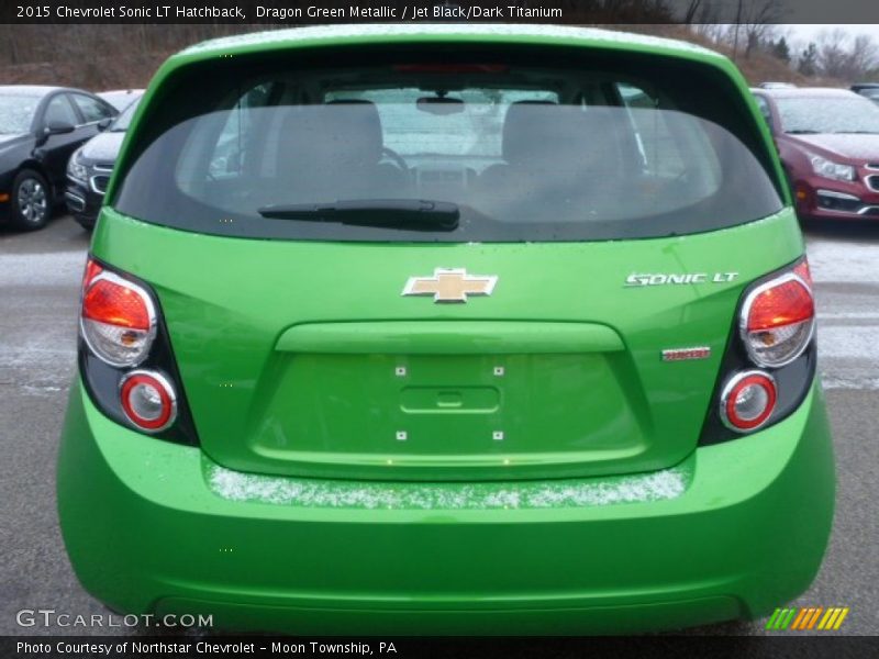 Dragon Green Metallic / Jet Black/Dark Titanium 2015 Chevrolet Sonic LT Hatchback
