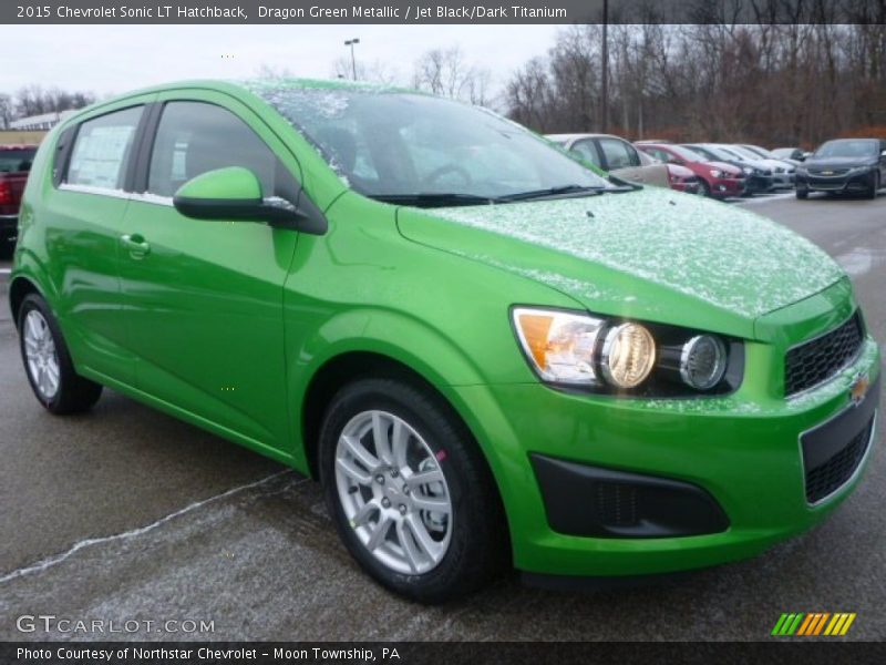 Dragon Green Metallic / Jet Black/Dark Titanium 2015 Chevrolet Sonic LT Hatchback