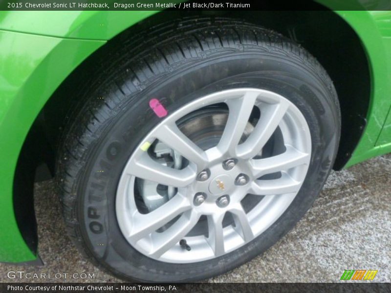 Dragon Green Metallic / Jet Black/Dark Titanium 2015 Chevrolet Sonic LT Hatchback