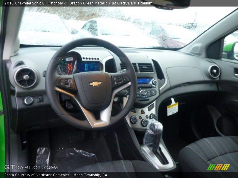 Dragon Green Metallic / Jet Black/Dark Titanium 2015 Chevrolet Sonic LT Hatchback