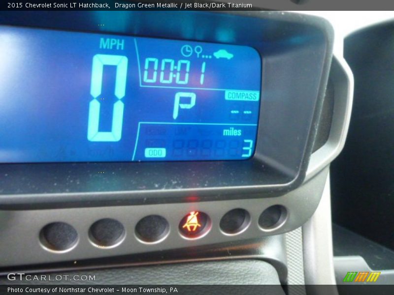 Dragon Green Metallic / Jet Black/Dark Titanium 2015 Chevrolet Sonic LT Hatchback