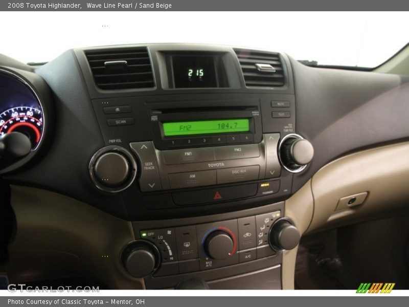 Wave Line Pearl / Sand Beige 2008 Toyota Highlander