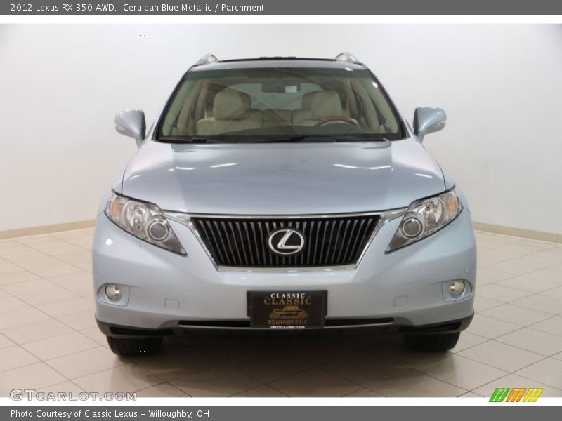 Cerulean Blue Metallic / Parchment 2012 Lexus RX 350 AWD